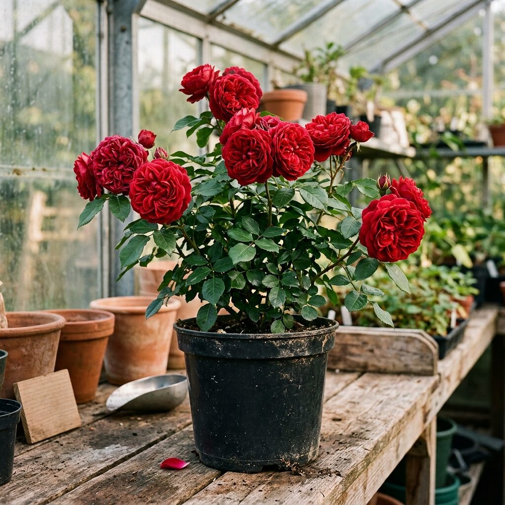 Rosa FL. Red da Vinci Rojo doble antigua