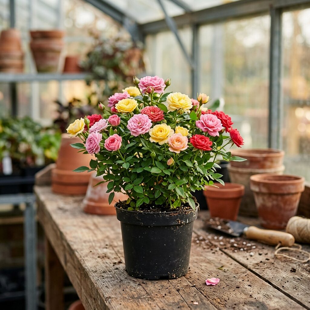 Rosa miniatura varios colores