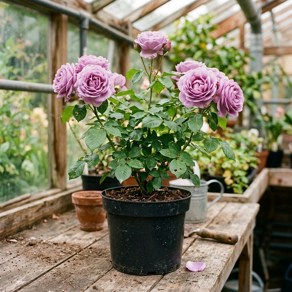 Rosa FL. Charles de Gaulle Lila violeta