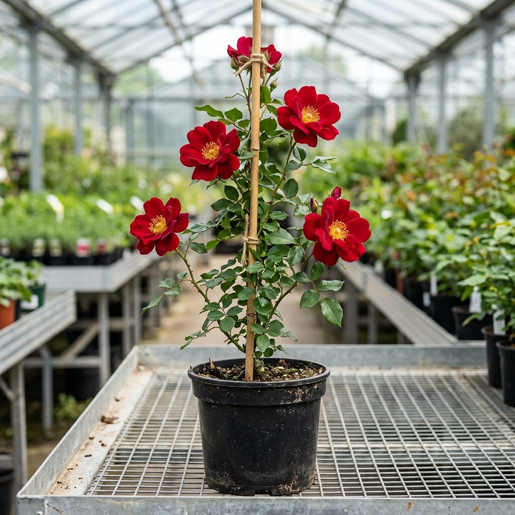 Rosa TR. Altissimo rojo flor grande