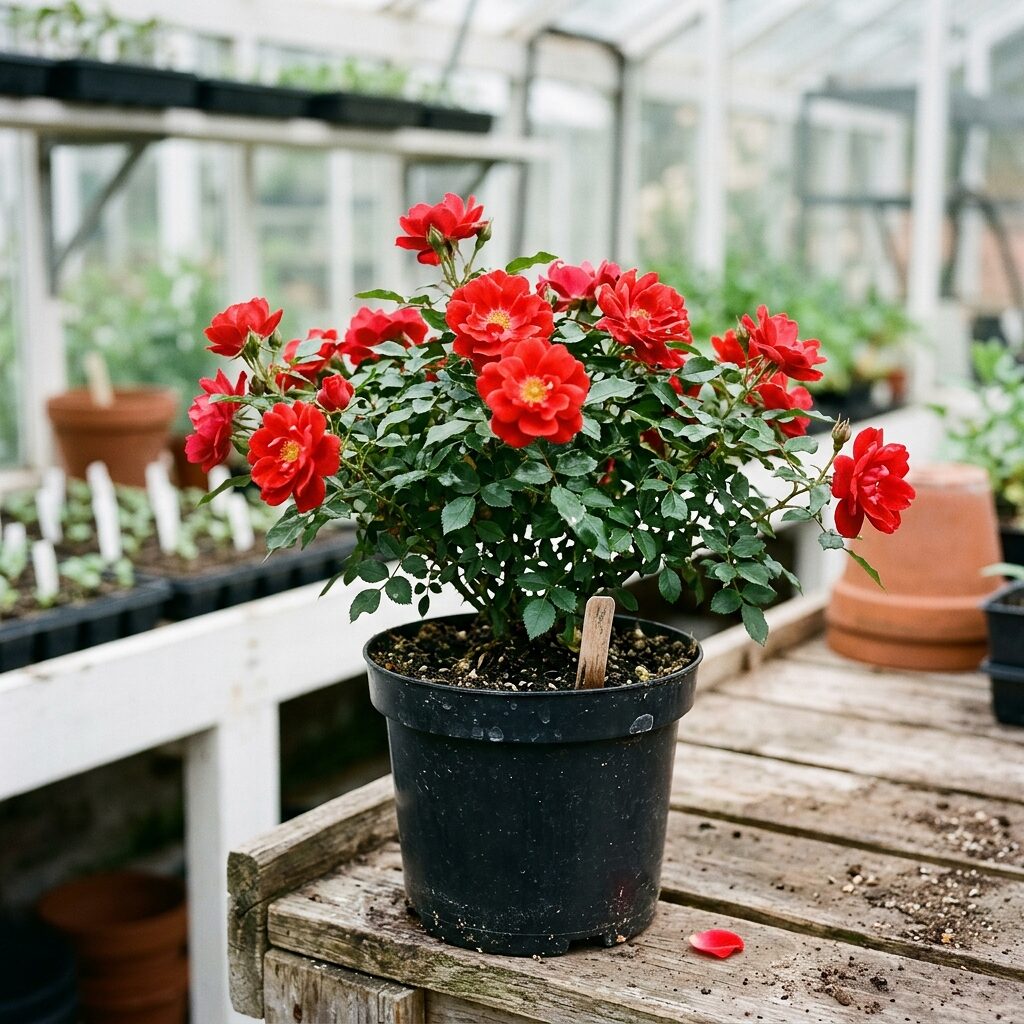 Rosa RT. Boy o Boy Rojo brillante