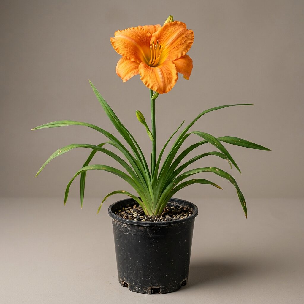 Hemerocallis Naranja Flor Grande