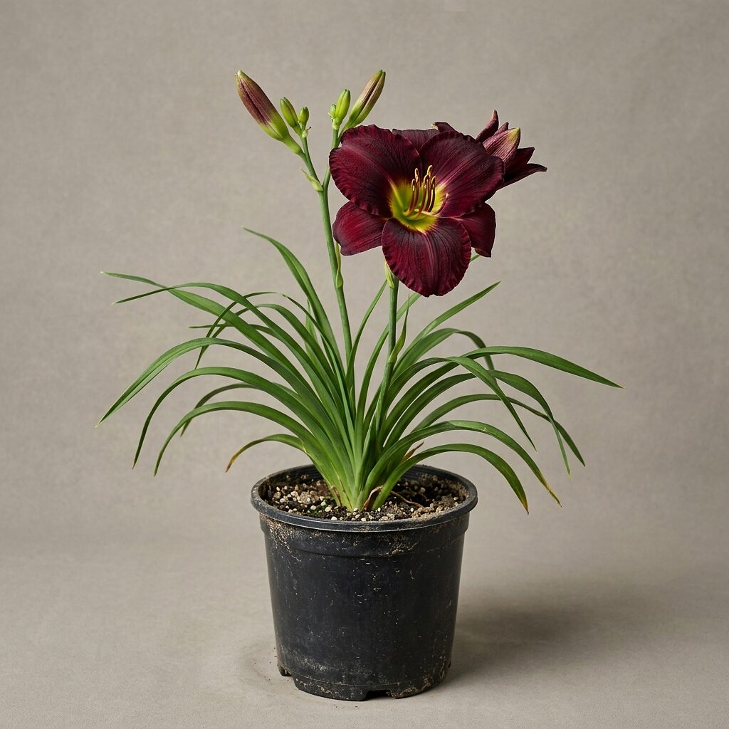 Hemerocallis Burdeo oscuro