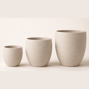 Macetero Beige Texturado