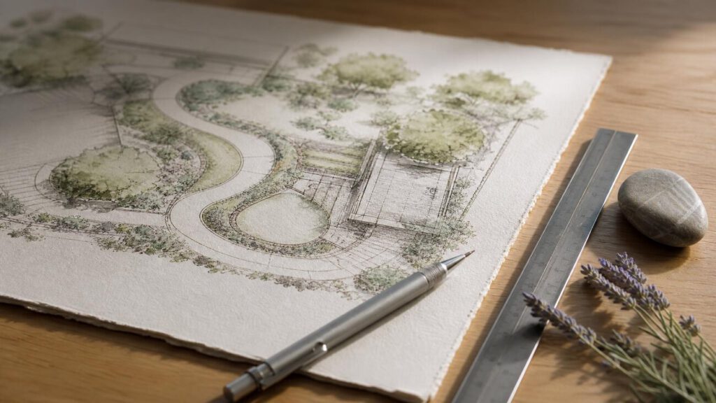 Diseño con planos — Oriente Garden